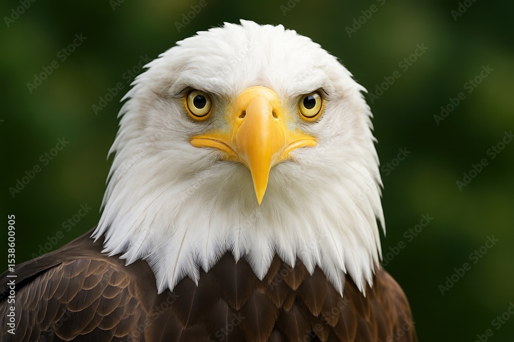 Fototapeta premium Majestic bird with a striking gaze and a prominent beak