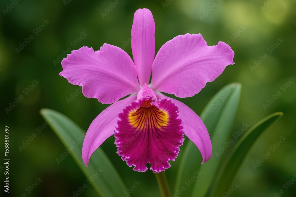 Fototapeta premium Giant Cattleya: A Wild Orchid Species