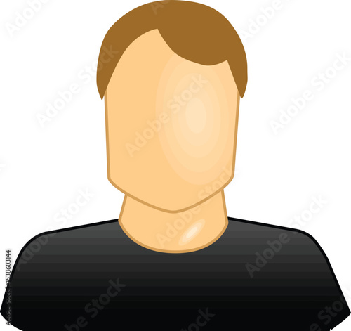 Generic Male Avatar Simple Illustration of a Man