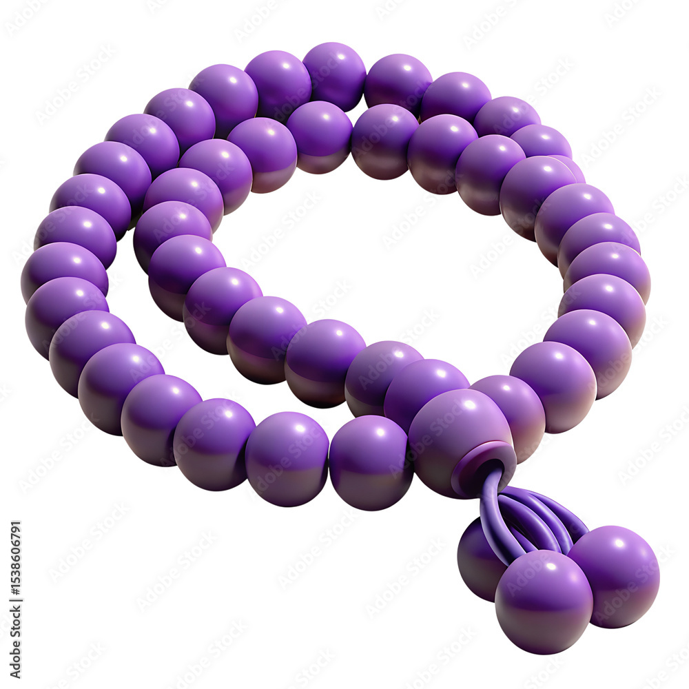 Obraz premium 3D Prayer Beads Icon