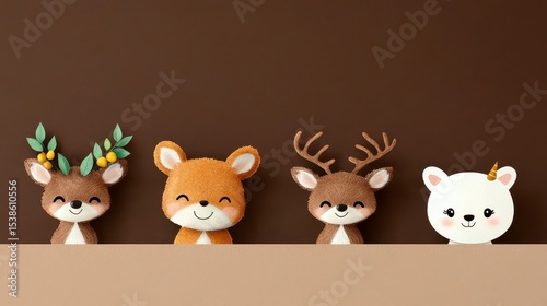 Father s day greeting card set with cute animals. Childish print for cards stickers apparel and nursery decoration. Adorable animal illustrations for a heartwarming paternal celebration