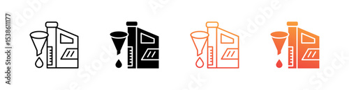 Fluid Multiple Style Icon Set Vector 