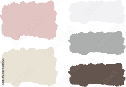 pastel colors abstract banners text box brush stoke background