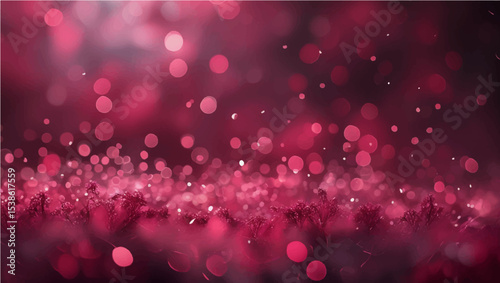 Abstract red lite Defocused bokeh background 