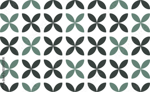 Seamless floral pattern vector design flower background textile wallpaper surface texture green dark repeat art 100 editable stock vector illustration