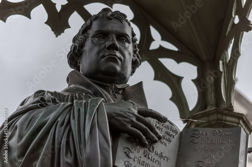 Martin Luther Denkmal in Wittenberg Sachsen Anhalt