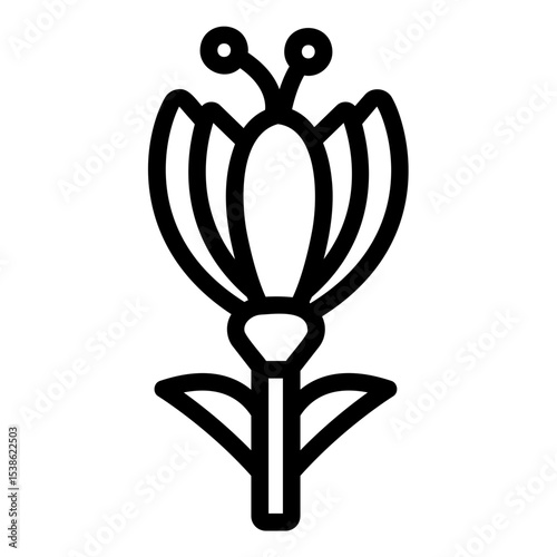 crocus Line Icon