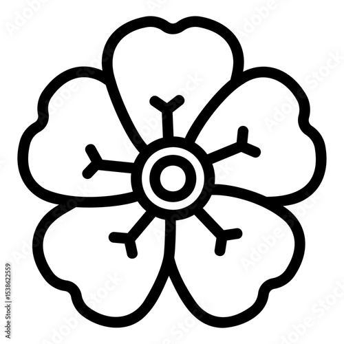 geranium Line Icon