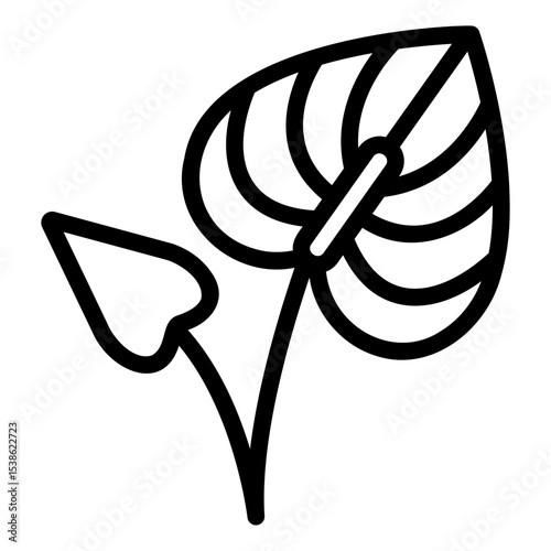 anthurium Line Icon