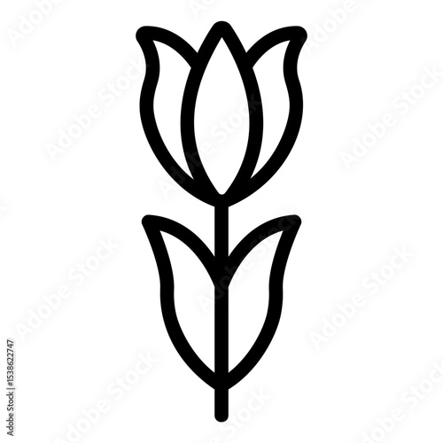 tulip Line Icon