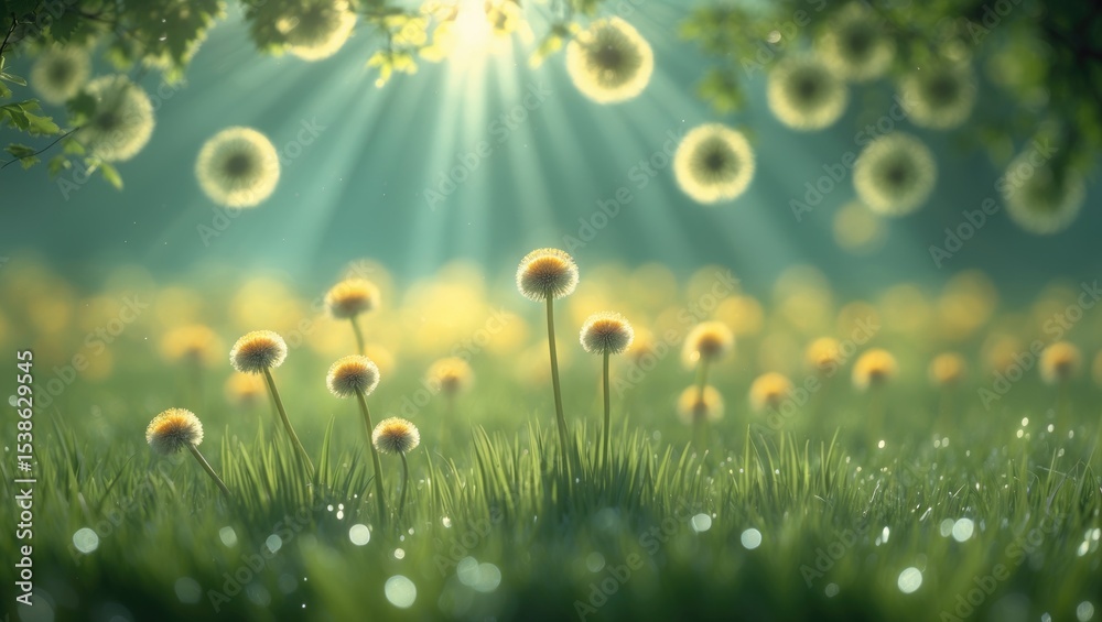 Obraz premium Vibrant Spring backdrop