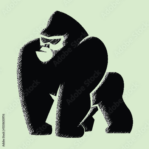 Gorilla vector icon