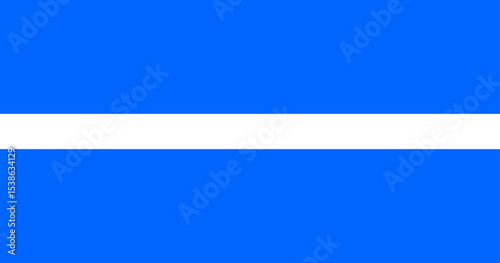 Thin White Line Flag. White line on blue background