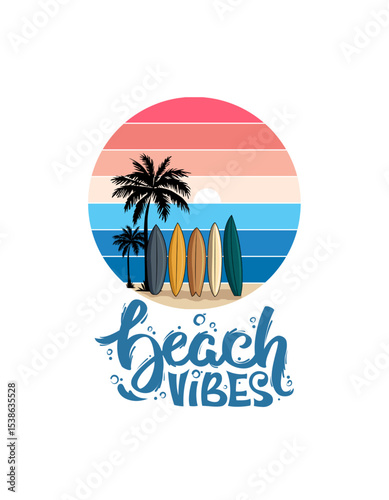 t shirt design summer vacation poster