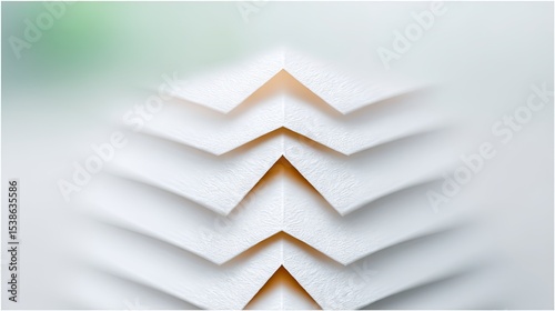 Stack of White Postcards with Diagonal Stripes
