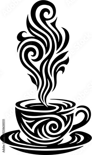 coffee vector illustration, isolated on white
