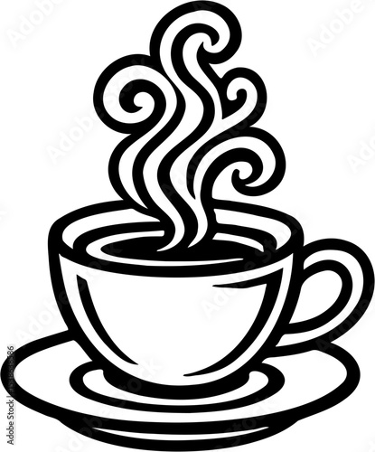 coffee vector illustration, isolated on white