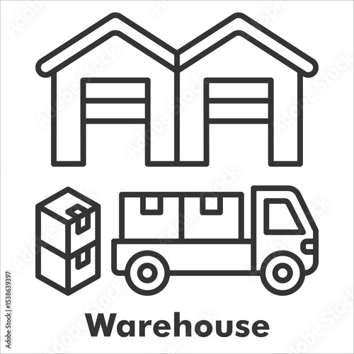 Warehouse Outline Icon