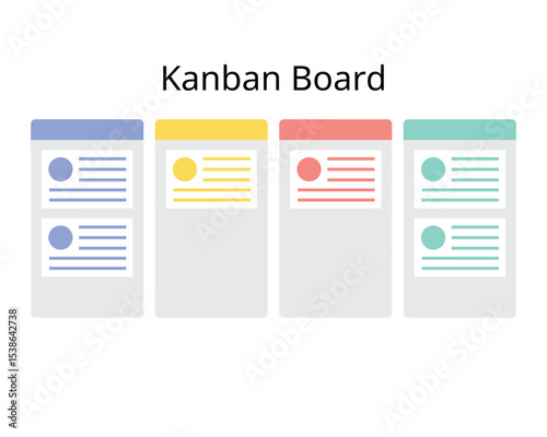 Kanban Board is a visual tool that gives an overview of the current work status and simplifies team communication