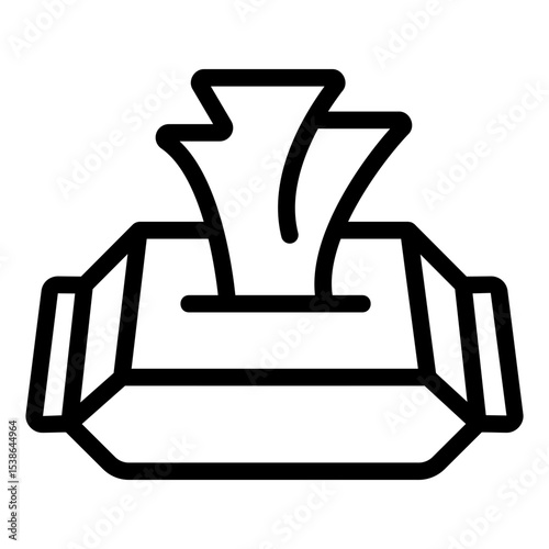 wipes Line Icon