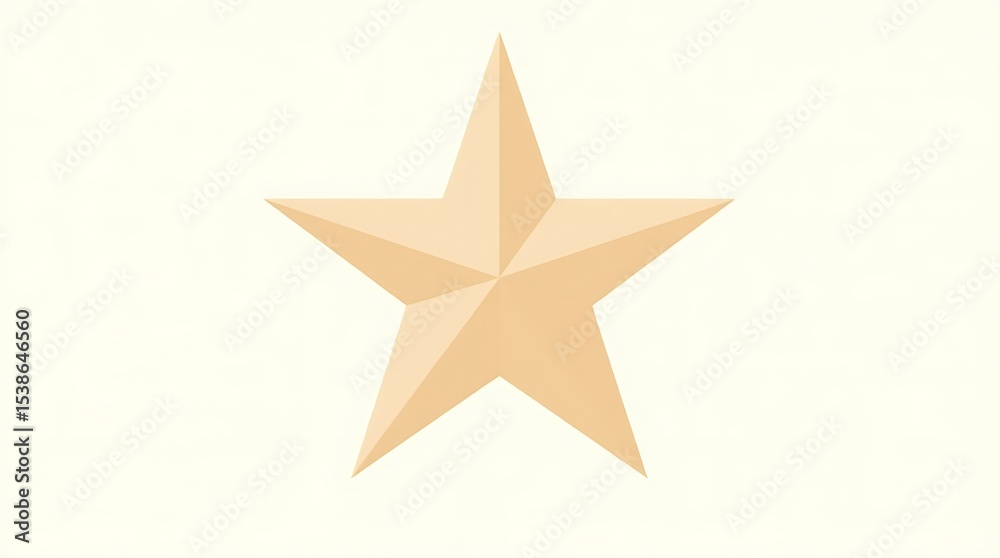 Obraz premium Basic star graphic: Simple, flat vector illustration suitable as an icon or graphic element.