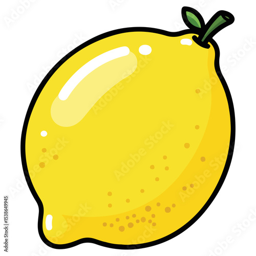 Lemon vector illustration, simple design