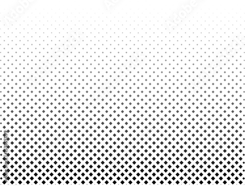 High resolution halftone square dot textured background featuring vibrant classical black and white styles vectors. Perfect for comics, pop art, digital designs and retro themed project.