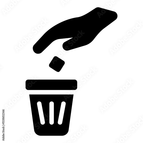 trash bin Solid icon