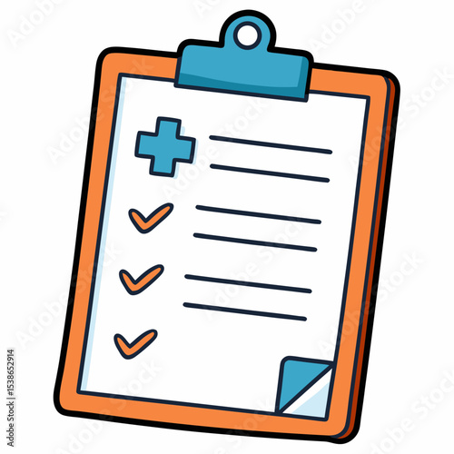 Minimal Medical Chart Vector