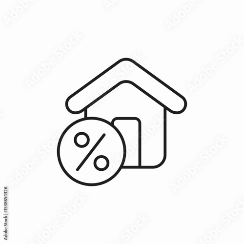 house Mortgage icon sign vector