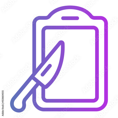 cutting broad Gradient icon