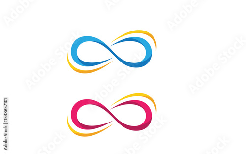 Infinity logo Design Vector icon illustration design template v.17