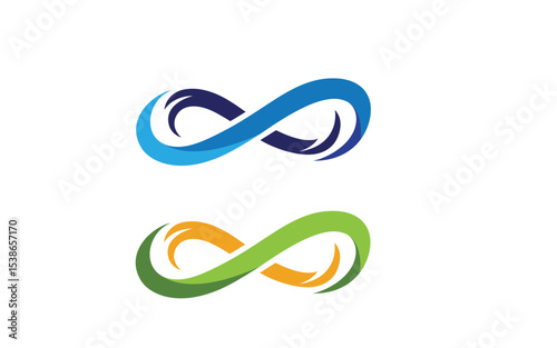 Infinity logo Design Vector icon illustration design template v.16