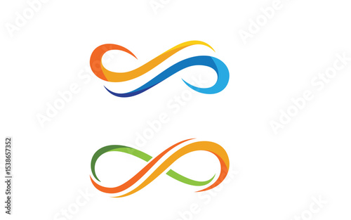 Infinity logo Design Vector icon illustration design template v.20