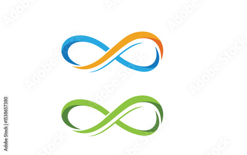 Infinity logo Design Vector icon illustration design template v.19