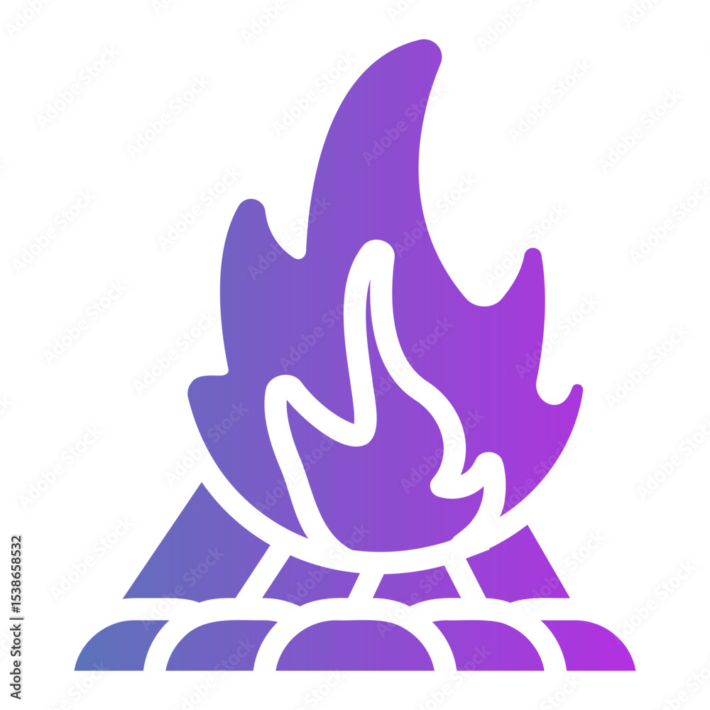 fire Gradient icon fire Gradient icon