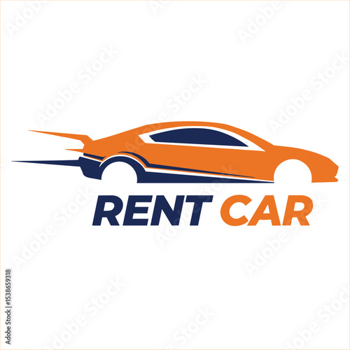 Rental Car Logo Template Design Vector
