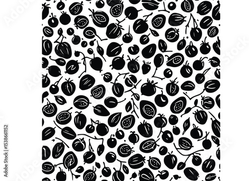 black and white seamless pattern