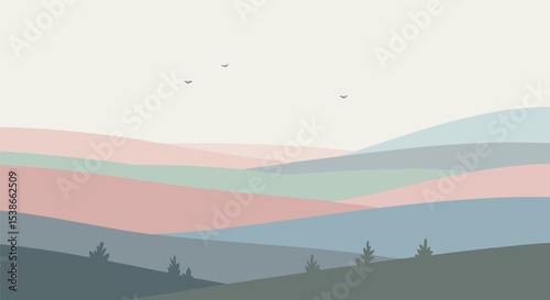 Serene Minimalist Horizon