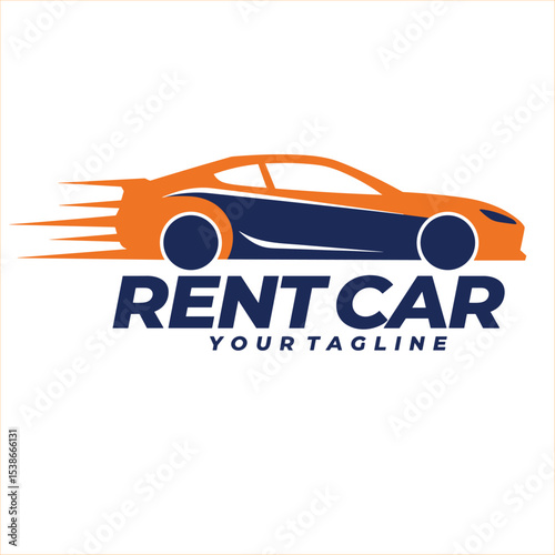 Rental Car Logo Template Design Vector