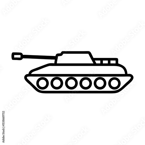 Army Tank Military Vector Illustration