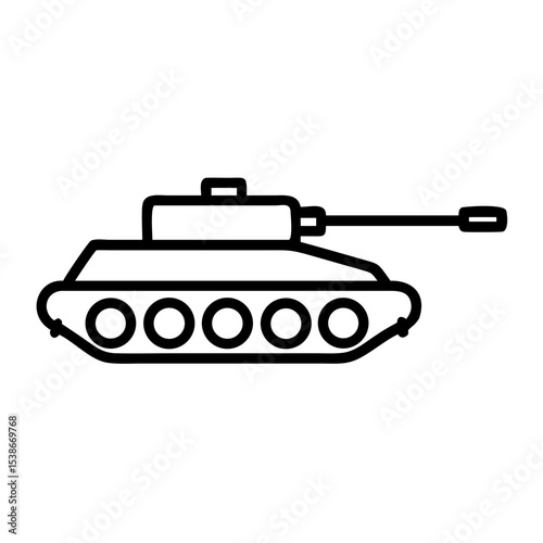 Army Tank Military Vector Illustration