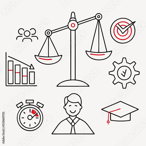 set of icons for business
