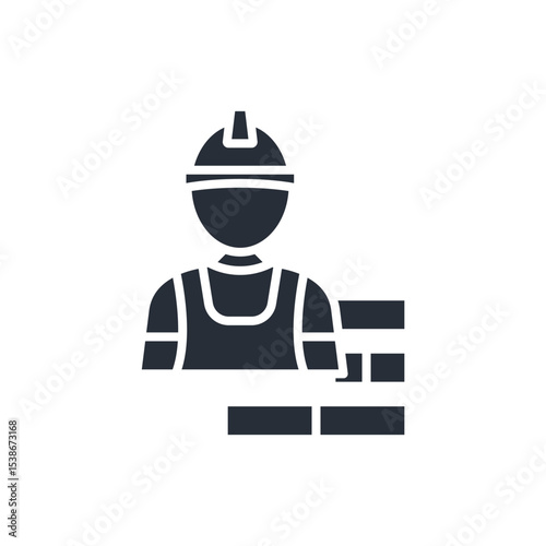 civil engineering icon. vector.Editable stroke.linear style sign for use web design,logo.Symbol illustration.