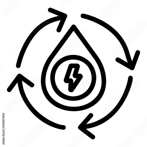 hydro Line Icon