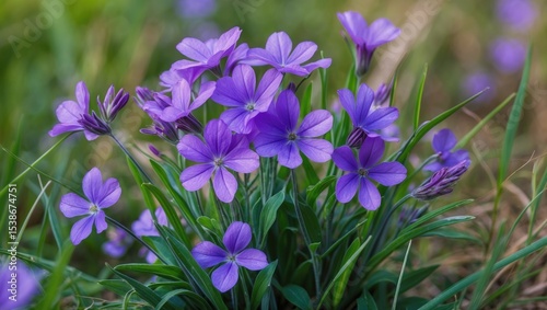 Geranium sylvaticum or wood cranesbill flowering in Germany during Spring