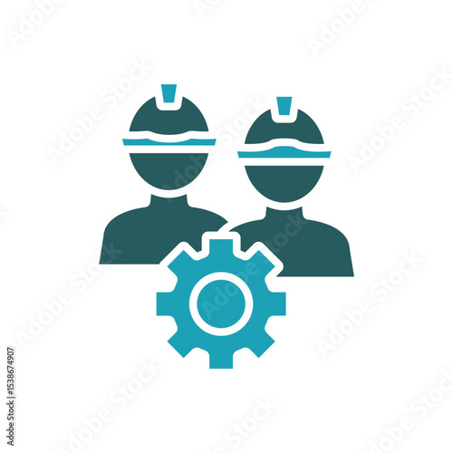 engineers icon. vector.Editable stroke.linear style sign for use web design,logo.Symbol illustration.