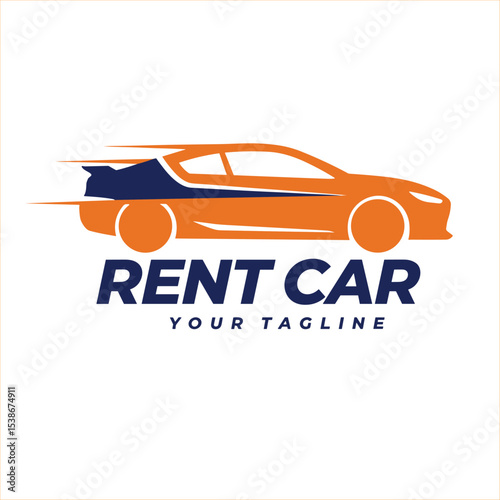 Rental Car Logo Template Design Vector