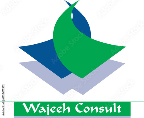 abstract green logo