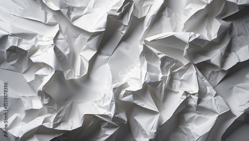 Crumpled plastic packaging with a nylon texture.
